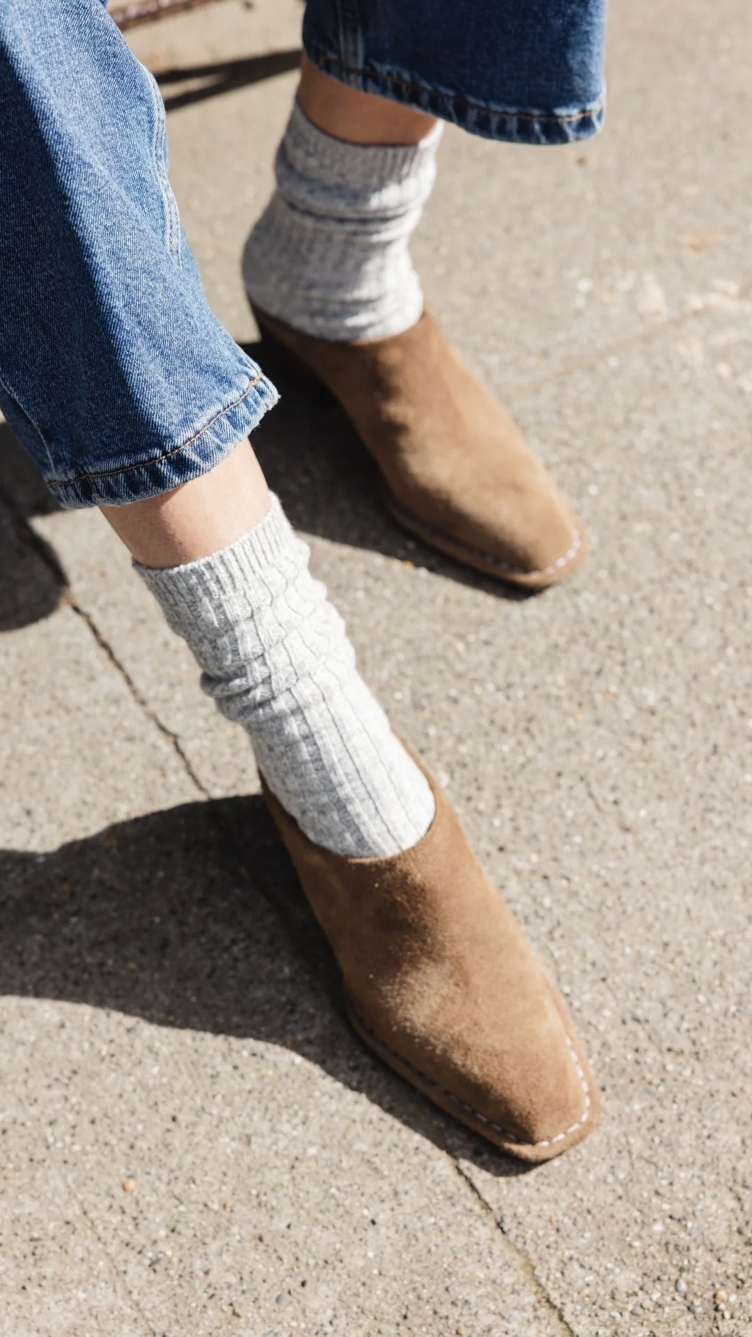 Essential Cotton Rib Sock [Grey] - Image 3